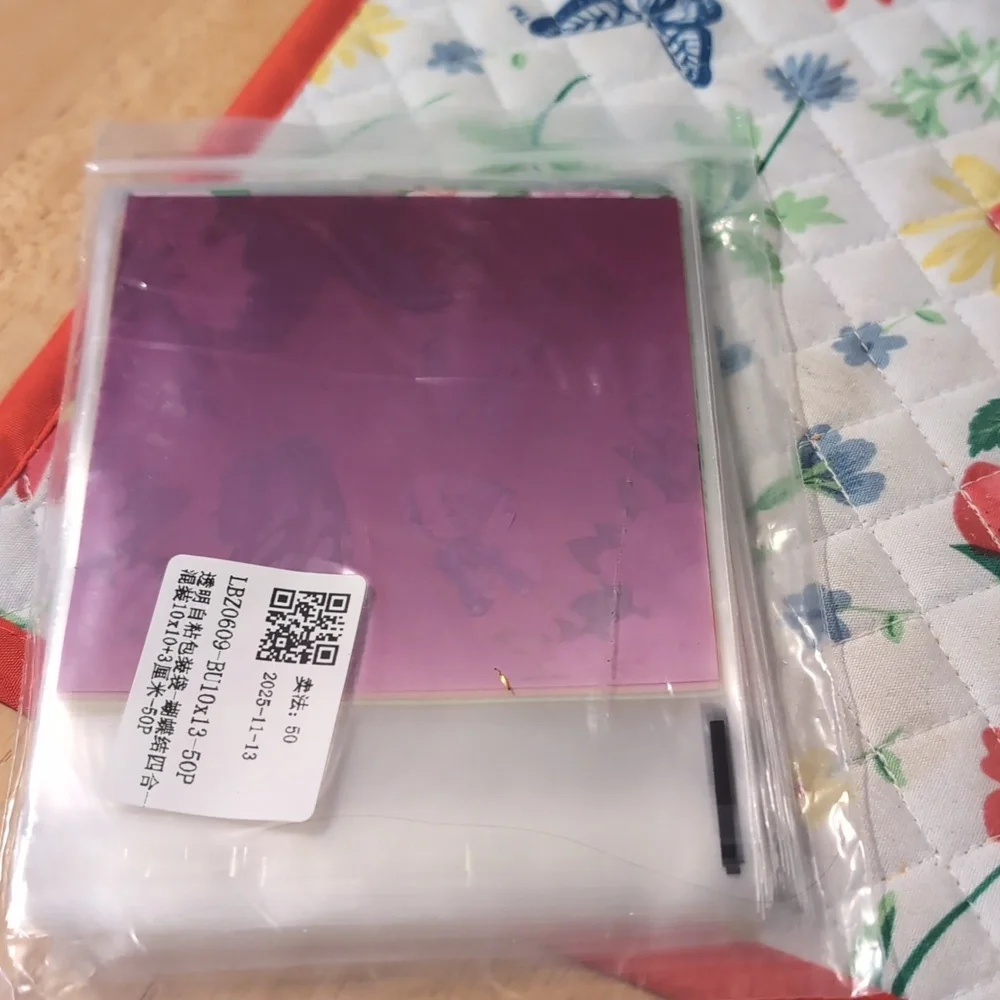 50 Pack Floral Butterfly Resealable Bags  New